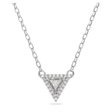 Swarovski Damen Halskette Otryx Trilliant-Schliff, Dreieck Weiß, Rhodiniert 5642983